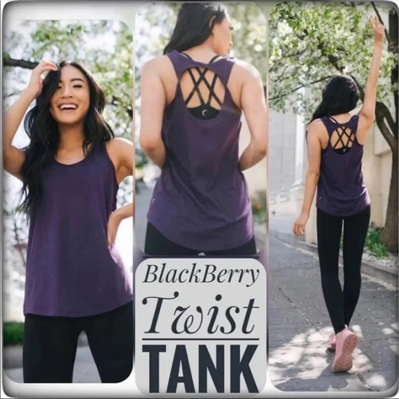 Zyia Blackberry Twist Tank - Picture 2 of 12